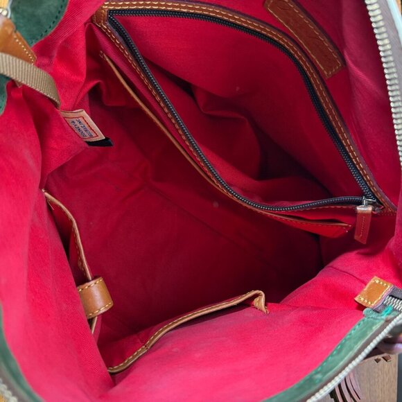 Dooney & Bourke Satchel Purse Off White/Cream and Brown - Picture 3 of 15